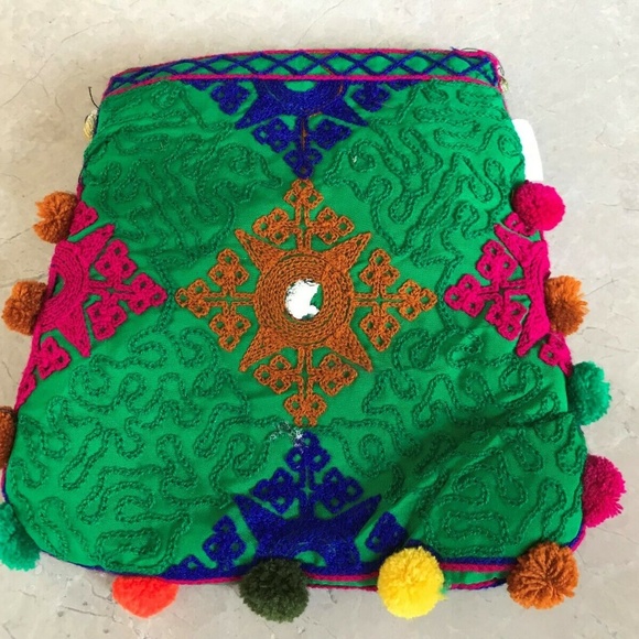 Handmade Cross Body bag Handbag Fancy Embroidry - Picture 4 of 7